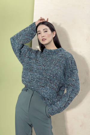 Strickset Pullover Lang Yarns DUKE mit Anleitung in garnwelt-Box S-M
