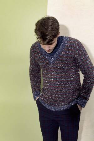 Strickset Pullover Lang Yarns DUKE mit Anleitung in garnwelt-Box