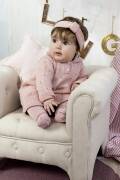 Knitting set Dress MERINO 200 BEBE with knitting instructions in garnwelt box in size 56-62
