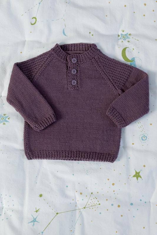 Knitting set Sweater MERINO 200 BEBE with knitting instructions in garnwelt box in size 56