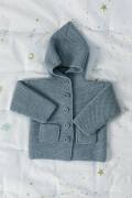 Knitting set Hoodie  with knitting instructions in garnwelt box in size 56-62