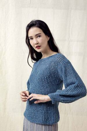 Strickset Pullover Lang Yarns KYLIE mit Anleitung in garnwelt-Box
