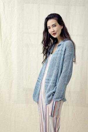 Strickset Jacke Lang Yarns KYLIE mit Anleitung in garnwelt-Box