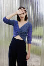 Strickset Pullover Lang Yarns BLOOM mit Anleitung in garnwelt-Box S