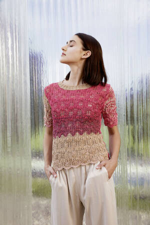 Strickset Pullover Lang Yarns BLOOM mit Anleitung in garnwelt-Box S