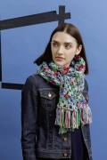 Knitting set Scarf  with knitting instructions in...