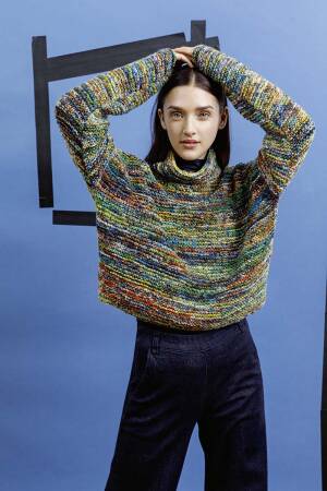 Strickset Pullover Lang Yarns SOHO mit Anleitung in garnwelt-Box