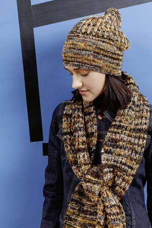 Strickset Mütze Lang Yarns SOHO mit Anleitung in garnwelt-Box DG