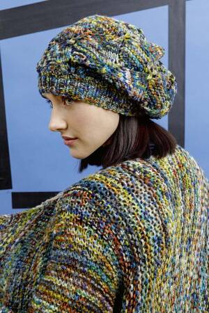 Strickset Mütze Lang Yarns SOHO mit Anleitung in garnwelt-Box DM