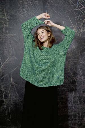 Strickset Pullover Lang Yarns NEON mit Anleitung in garnwelt-Box