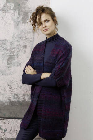 Strickset Jacke Lang Yarns TOSCA LIGHT / ALPACA SUPERLIGHT mit Anleitung in garnwelt-Box S-M