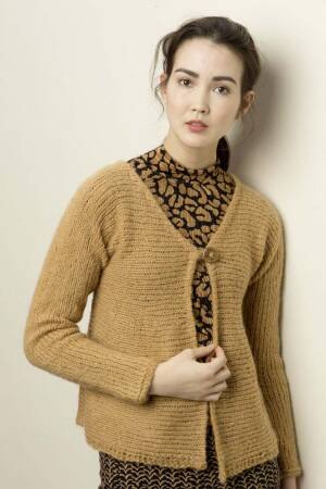 Strickset Jacke Lang Yarns LUSSO mit Anleitung in garnwelt-Box