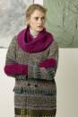 Knitting set Snood and mittens  with knitting instructions in garnwelt box