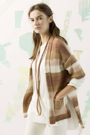 Strickset Jacke Lang Yarns GAMMA COLOR mit Anleitung in garnwelt-Box