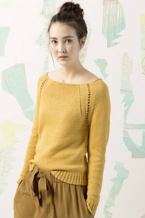 Strickset Pullover Lang Yarns GAIA mit Anleitung in garnwelt-Box S
