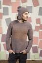 Knitting set Men sweater  with knitting instructions in garnwelt box in size S