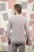 Knitting set Men sweater  with knitting instructions in garnwelt box