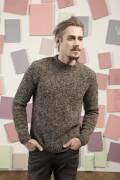 Strickset Herrenpullover Lang Yarns DONEGAL mit Anleitung...
