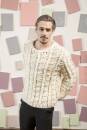Knitting set Men sweater  with knitting instructions in garnwelt box in size S-M
