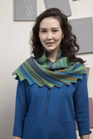Strickset Schal Lang Yarns TOSCA mit Anleitung in garnwelt-Box