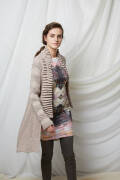 Knitting set Jacket with shawl collar NORMA with knitting instructions in garnwelt box