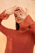 Knitting set Sweater LACE with knitting instructions in...