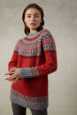 Strickset Pullover Lang Yarns MOHAIR LUXE / MERINO  LACE mit Anleitung in garnwelt-Box