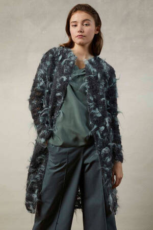 Knitting set Coat  with knitting instructions in garnwelt box in size XL