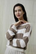 Knitting set Sweater LINO with knitting instructions in...