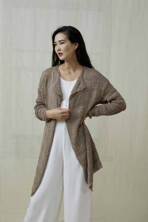 Strickset Jacke Lang Yarns LINO mit Anleitung in garnwelt-Box S