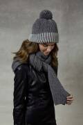Strickset Schal und Mütze Lang Yarns AYMARA mit Anleitung in garnwelt-Box DG