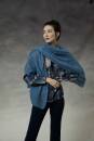 Knitting set Triangular shawl MOHAIR LUXE with knitting instructions in garnwelt box
