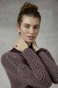Knitting set Sweater MOHAIR LUXE with knitting instructions in garnwelt box