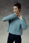 Strickset Pullover Lang Yarns MALOU LIGHT mit Anleitung in garnwelt-Box S-M