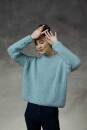 Strickset Pullover Lang Yarns MALOU LIGHT mit Anleitung in garnwelt-Box S-M