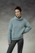 Strickset Pullover Lang Yarns ANOUK mit Anleitung in...