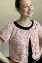Strickset Kurze Sommerjacke, top-down-knitting Lang Yarns AMIRA / BLOOM mit Anleitung in garnwelt-Box M
