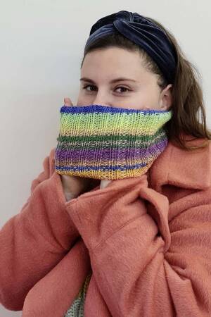Knitting set Cowl MERINO 120 with knitting instructions in garnwelt box in size US