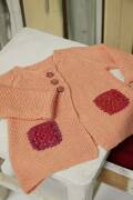 Knitting set Cardigan BABY COTTON with knitting instructions in garnwelt box