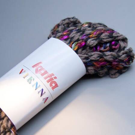 Katia Vienna 120 hellbraun magenta mix  50g