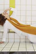 Knitting set Shawl HAPPINESS with knitting instructions in garnwelt box in size ca 40 x 80 cm