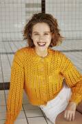 Knitting set Cardigan  with knitting instructions in garnwelt box in size XL