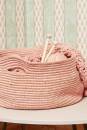 Knitting set Basket  with knitting instructions in garnwelt box