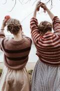 Strickset Sweater Top Down Lang Yarns MALOU LIGHT Montana mit Anleitung in garnwelt-Box S-M