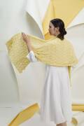 Knitting set Shawl  with knitting instructions in garnwelt box in size ca 62 x 168 cm