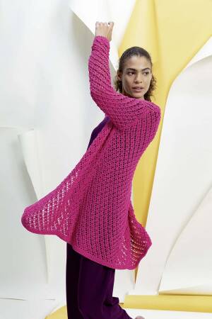 Strickset Lange Jacke Lang Yarns COPENHAGEN mit Anleitung in garnwelt-Box