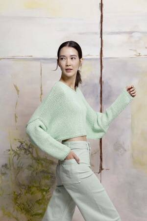 Strickset Pullover Lang Yarns JANET mit Anleitung in garnwelt-Box S-M