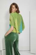 Knitting set Triangular shawl  with knitting instructions in garnwelt box
