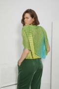 Knitting set Triangular shawl  with knitting instructions in garnwelt box