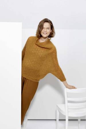 Strickset Pullover Lang Yarns MOHAIR LUXE mit Anleitung in garnwelt-Box S